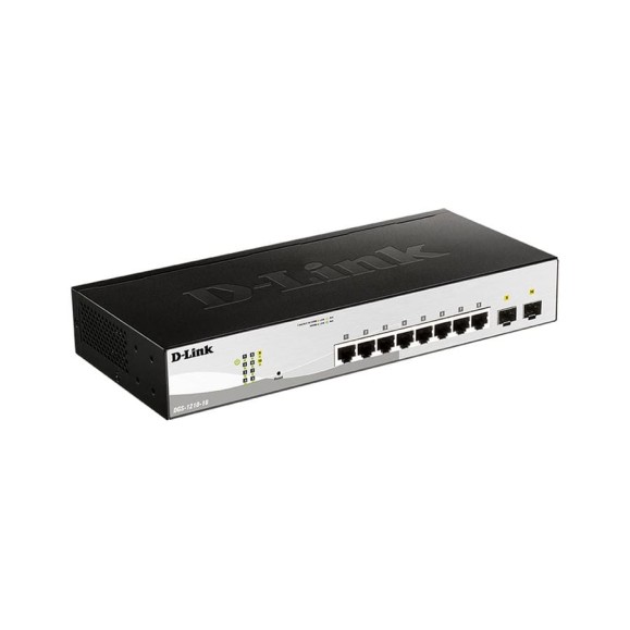 Настраиваемый l2 коммутатор d-link с 8 портами 10/100/1000base-t и 2 портами 1000base-x sfp DGS-1210-10/F1A Настраиваемый l2 коммутатор d-link с 8 портами 10/100/1000base-t и 2 портами 1000base-x sfp DGS-1210-10/F1A