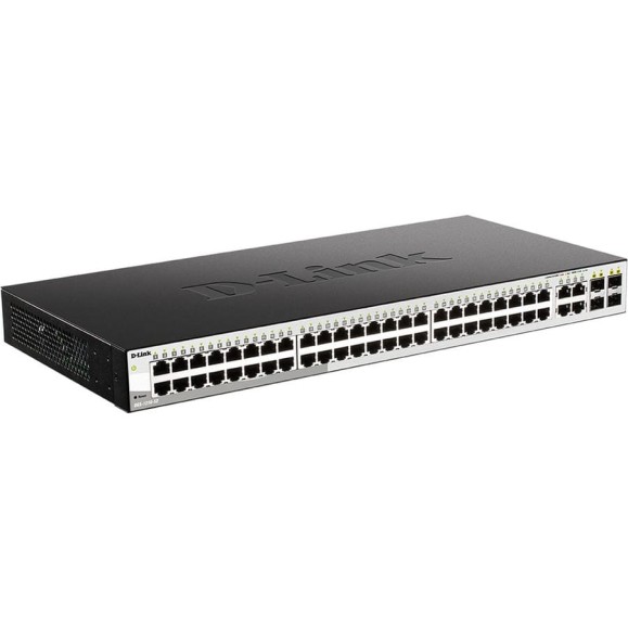 Настраиваемый l2 коммутатор d-link с 48 портами 10/100/1000base-t и 4 комбо-портами 100/1000base-t/sfp DGS-1210-52/F3A Настраиваемый l2 коммутатор d-link с 48 портами 10/100/1000base-t и 4 комбо-портами 100/1000base-t/sfp DGS-1210-52/F3A
