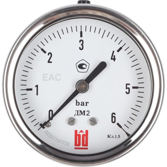 Манометр ДМ 2 063 Т (0-6) бар, кл.1.5, G1/4" DIN CASE BD 1153100001 Манометр ДМ 2 063 Т (0-6) бар, кл.1.5, G1/4" DIN CASE BD 1153100001