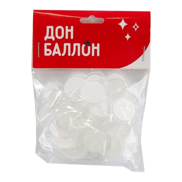 Самоклеящиеся крючки Дон Баллон 2 см, прозрачный, 50 шт. 6231583