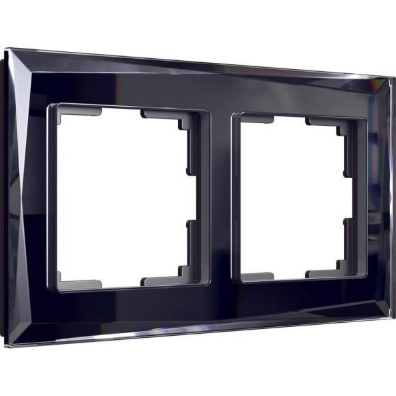 Рамка на 2 поста Werkel WL08-Frame-02 черный a029844 Рамка на 2 поста Werkel WL08-Frame-02 черный a029844