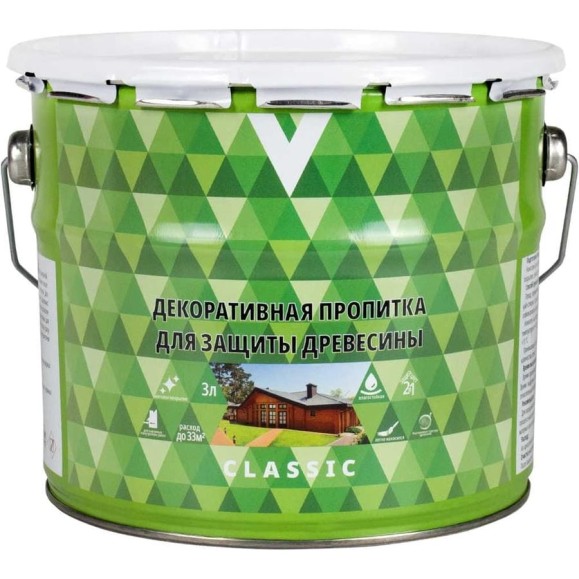Декоративная пропитка V Classic венге, 3 л 255397 Декоративная пропитка V Classic венге, 3 л 255397