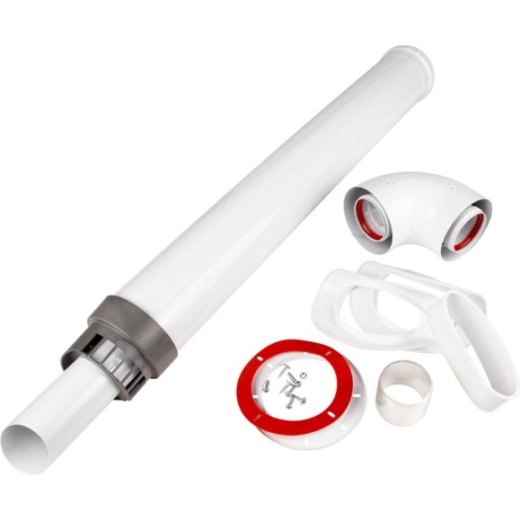 Комплект дымохода ESSAN коаксиальный, ø60/100, универсальный, антилед KIT00A Комплект дымохода ESSAN коаксиальный, ø60/100, универсальный, антилед KIT00A