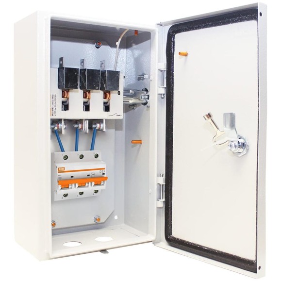 Ящик с рубильником без предохранителей TDM ELECTRIC ЯРП-100-25А IP54 (с авт. выкл. ВА 47-100) SQ1602-0015