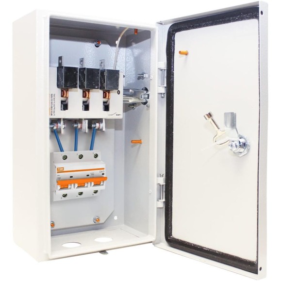 Ящик с рубильником без предохранителей TDM ELECTRIC ЯРП-100-63А IP54 (с авт. выкл. ВА 47-100) SQ1602-0013 Ящик с рубильником без предохранителей TDM ELECTRIC ЯРП-100-63А IP54 (с авт. выкл. ВА 47-100) SQ1602-0013