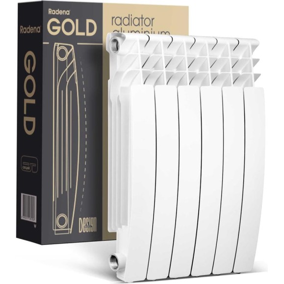 Алюминиевый радиатор Radena R 500/100 GOLD 10 секций 9010516 Алюминиевый радиатор Radena R 500/100 GOLD 10 секций 9010516