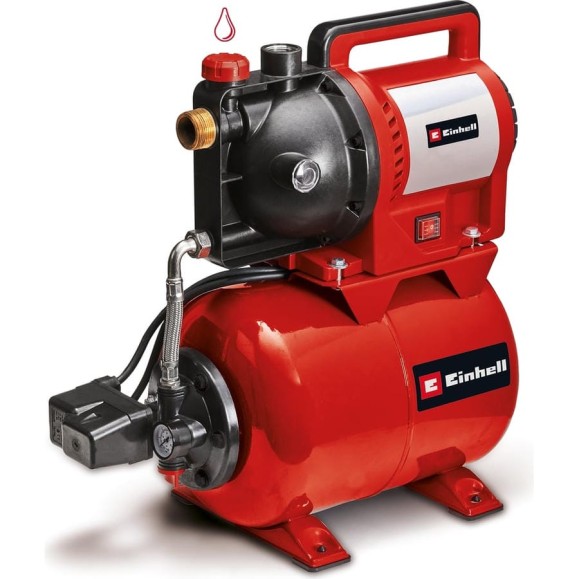 Насосная станция Einhell GC-WW 1045 N, 1050Вт, 4.8бар, 4500л/час, 20л, манометр, индикатор заполнения 4173520 Насосная станция Einhell GC-WW 1045 N, 1050Вт, 4.8бар, 4500л/час, 20л, манометр, индикатор заполнения 4173520