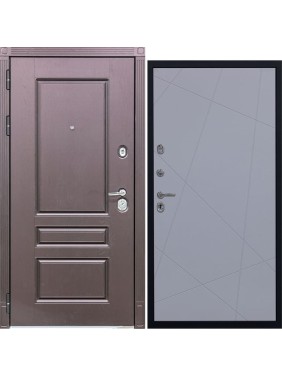 Дверь DIVA STR МХ-27 2050x860 мм, левая, Крафтовый дуб - Д11 Силк Маус УТ-00079892