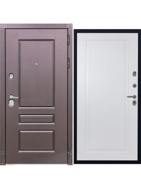 Дверь DIVA STR МХ-27 2050x860 мм, правая, Крафтовый дуб - Н10 Белый софт УТ-00079924