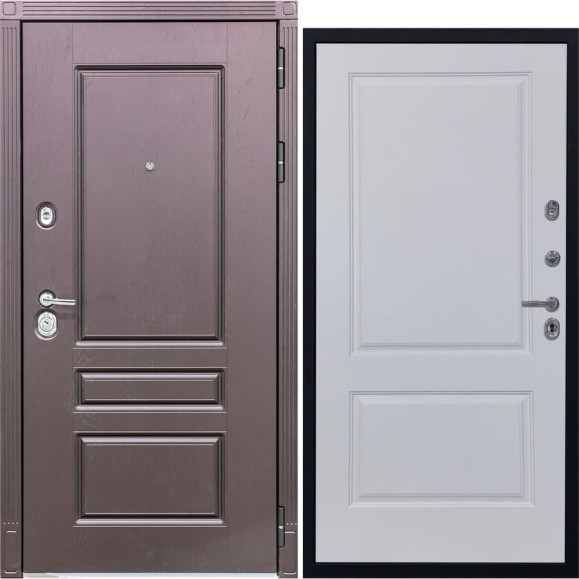 Дверь DIVA STR МХ-27 2050x860 мм, правая, Крафтовый дуб - Д7 Белый софт УТ-00079912 Дверь DIVA STR МХ-27 2050x860 мм, правая, Крафтовый дуб - Д7 Белый софт УТ-00079912