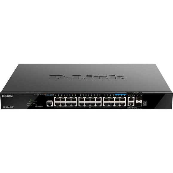 Управляемый l3 poe-коммутато d-link стек, 20x1000base-t, 4x2.5gbase-t, 2x10gbase-t, 2x10gbase-x sfp+ DGS-1520-28MP/A1A Управляемый l3 poe-коммутато d-link стек, 20x1000base-t, 4x2.5gbase-t, 2x10gbase-t, 2x10gbase-x sfp+ DGS-1520-28MP/A1A