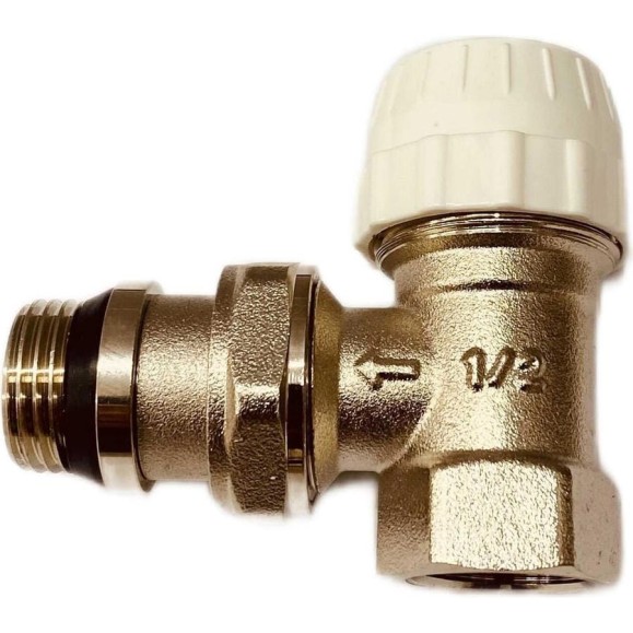 Кран для радиатора Millennium 1/2", угловой, верхний, под термоголовку 45143 Кран для радиатора Millennium 1/2", угловой, верхний, под термоголовку 45143