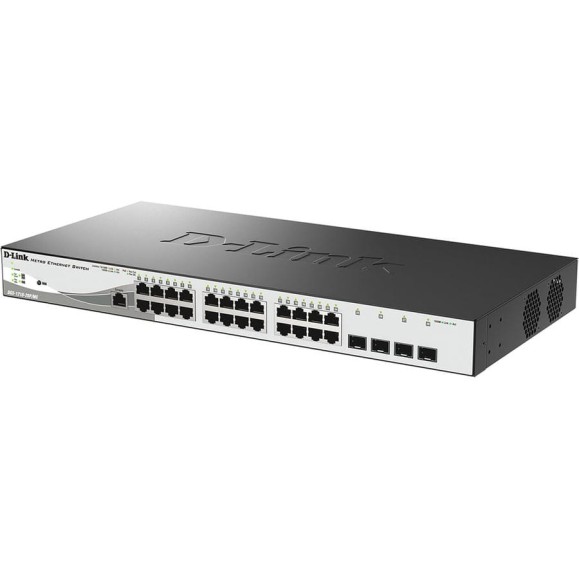 Управляемый l2 коммутатор d-link с 24 портами 10/100/1000base-t и 4 портами 1000base-x sfp DGS-1210-28P/ME/B2A Управляемый l2 коммутатор d-link с 24 портами 10/100/1000base-t и 4 портами 1000base-x sfp DGS-1210-28P/ME/B2A