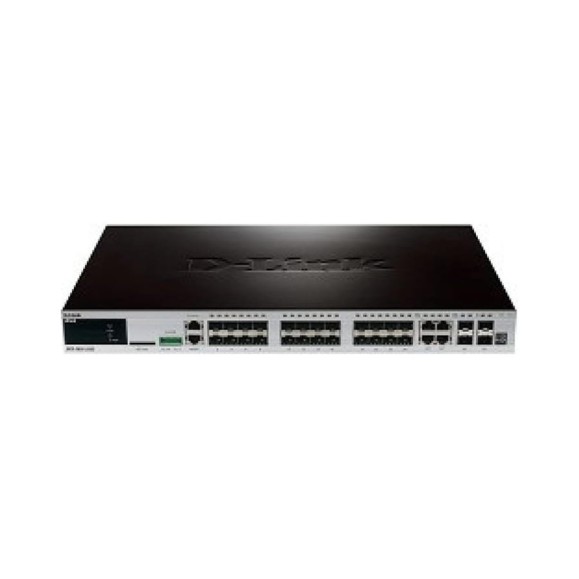 Управляемый стекируемый коммутатор d-link Proj уровня 3, с 20 портами sfp, 4 комбо-портами 10/100/1000base-t/sfp, 4 портами DGS-3620-28SC/B1AEI Управляемый стекируемый коммутатор d-link Proj уровня 3, с 20 портами sfp, 4 комбо-портами 10/100/1000base-t/sfp, 4 портами DGS-3620-28SC/B1AEI