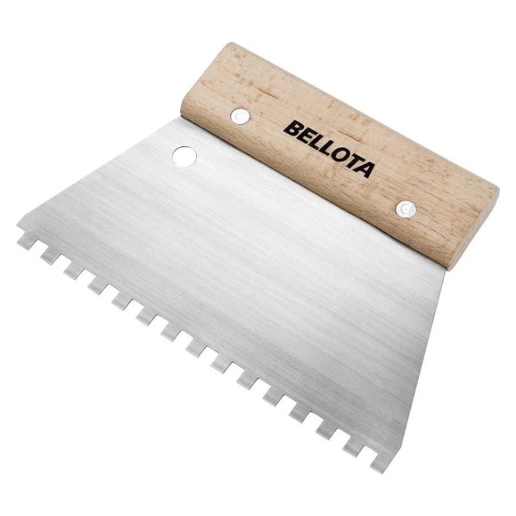Шпатель-гребенка Bellota 180x121 мм, зубья 6 мм 5877-06