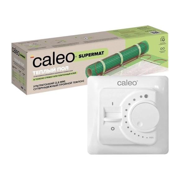 Комплект теплого пола SUPERMAT (СУПЕРМАТ) 200-0,5-3,0 + SM160 (СМ160) Caleo 0К-00001057