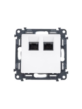 Информационная розетка Legrand Valena LIFE двойная RJ45 Кат.5е UTP.С лицевой панелью.Белая 753441 Информационная розетка Legrand Valena LIFE двойная RJ45 Кат.5е UTP.С лицевой панелью.Белая 753441