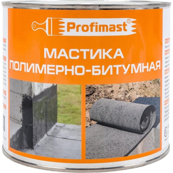 Полимерно-битумная мастика Profimast 2 л / 1,8 кг 4607952900745 Полимерно-битумная мастика Profimast 2 л / 1,8 кг 4607952900745