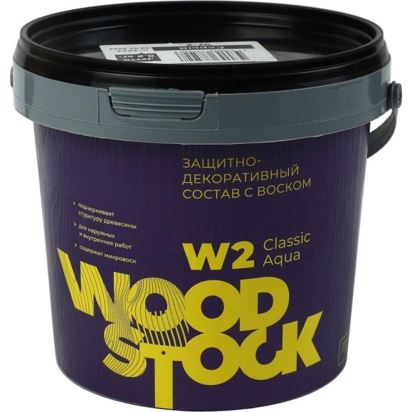 Защитно-декоративный состав Woodstock W-2 лак ВД-АК Classic БЕСЦВЕТНЫЙ 0,9 кг ТД000004045 Защитно-декоративный состав Woodstock W-2 лак ВД-АК Classic БЕСЦВЕТНЫЙ 0,9 кг ТД000004045