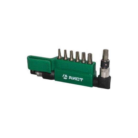 Г-образная отвертка для бит с набором битов AIST TORX T10-40 8 предметов 1011008D-X 00-00007786 Г-образная отвертка для бит с набором битов AIST TORX T10-40 8 предметов 1011008D-X 00-00007786