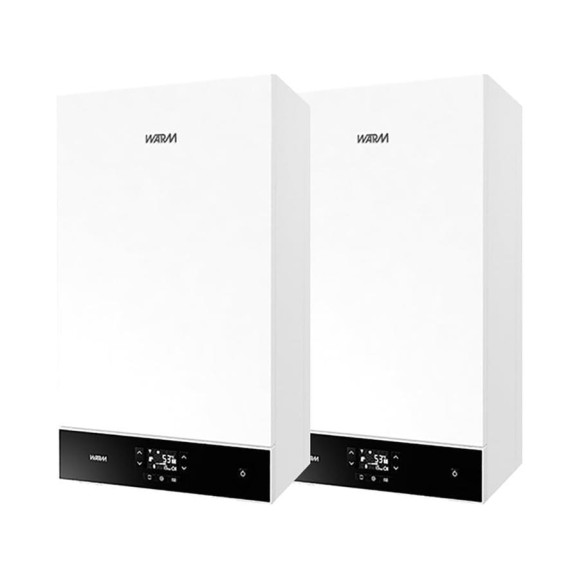 Каскадная установка AUROS 60 кВт (2 котла 30 кВт + 30 кВт) с каскадным контроллером WARM KA11060