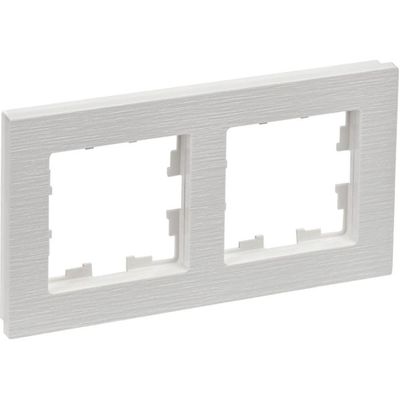 2-местная рамка IEK Brite ру-2-бр белый рифленый BR-M22-51-K01 2-местная рамка IEK Brite ру-2-бр белый рифленый BR-M22-51-K01