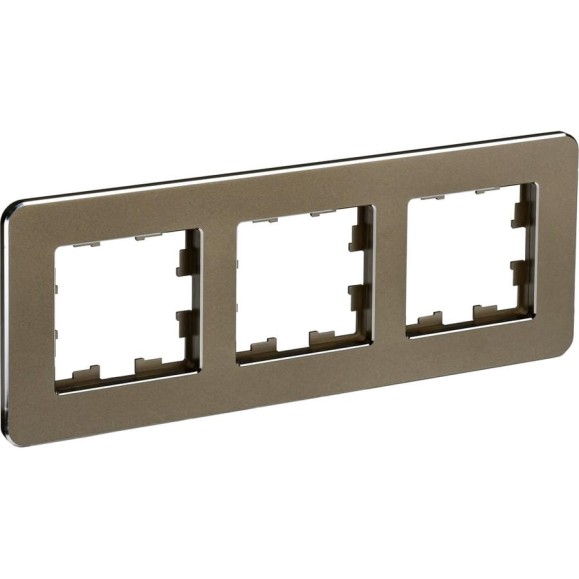 3-местная рамка IEK Brite ру-3-1-бр металл латунь re BR-M32-M-01-K49 3-местная рамка IEK Brite ру-3-1-бр металл латунь re BR-M32-M-01-K49