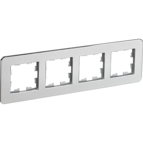 4-местная рамка IEK Brite ру-4-1-бр металл алюминий re BR-M42-M-01-K47 4-местная рамка IEK Brite ру-4-1-бр металл алюминий re BR-M42-M-01-K47