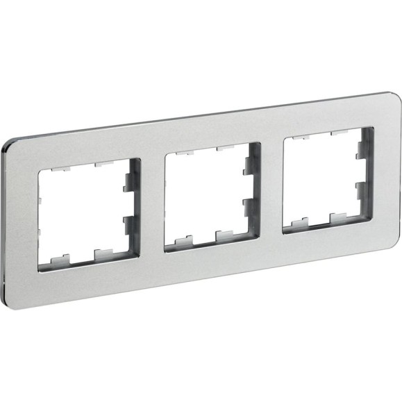 3-местная рамка IEK Brite ру-3-1-бр металл алюминий re BR-M32-M-01-K47 3-местная рамка IEK Brite ру-3-1-бр металл алюминий re BR-M32-M-01-K47