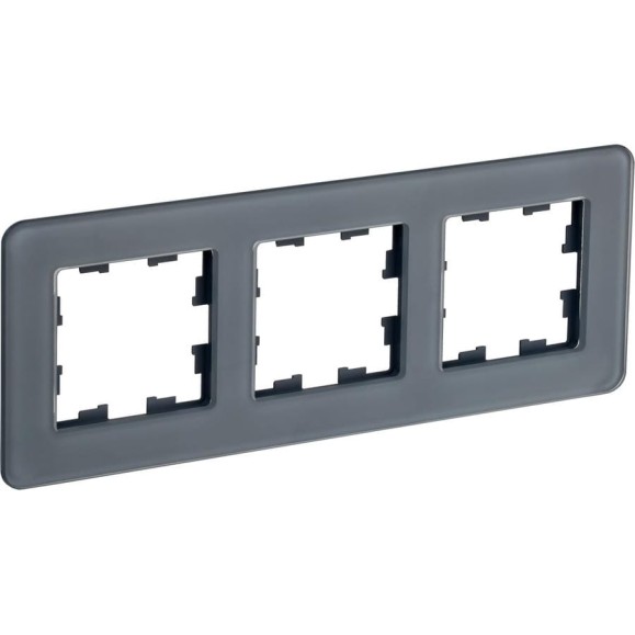 3-местная рамка IEK Brite ру-3-2-бр стекло графит re BR-M32-G-41-K53 3-местная рамка IEK Brite ру-3-2-бр стекло графит re BR-M32-G-41-K53
