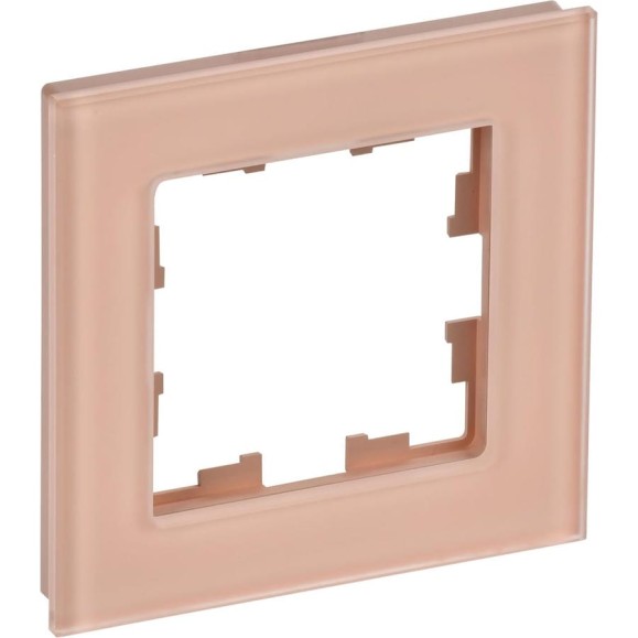1-местная рамка IEK Brite ру-1-2-брп стекло персиковый матовый BR-M12-G-31-K96 1-местная рамка IEK Brite ру-1-2-брп стекло персиковый матовый BR-M12-G-31-K96