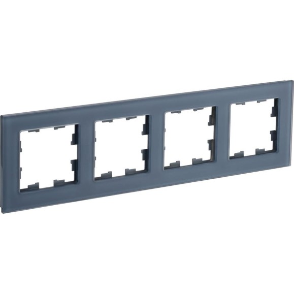 4-местная рамка IEK Brite ру-4-2-бр стекло маренго матовый BR-M42-G-31-K35 4-местная рамка IEK Brite ру-4-2-бр стекло маренго матовый BR-M42-G-31-K35