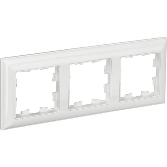 3-местная рамка IEK Brite ру-3-бр белый/белый BR-M32-12-K01 3-местная рамка IEK Brite ру-3-бр белый/белый BR-M32-12-K01