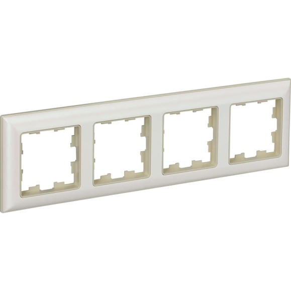 4-местная рамка IEK Brite ру-4-бр бежевый/жемчужный BR-M42-12-1-K10 4-местная рамка IEK Brite ру-4-бр бежевый/жемчужный BR-M42-12-1-K10