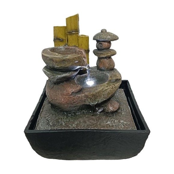 Комнатный фонтан комнатный GARDEN SHOW Оазис со светодиодной подсветкой, 13,3x13,3x17,5 см., 1/12 ПТ000002729 Комнатный фонтан комнатный GARDEN SHOW Оазис со светодиодной подсветкой, 13,3x13,3x17,5 см., 1/12 ПТ000002729