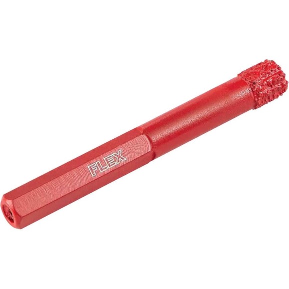 Алмазное сверло для сухого сверления (10х80х30 мм) FLEX DD-DRY D10x30 HEX 386308