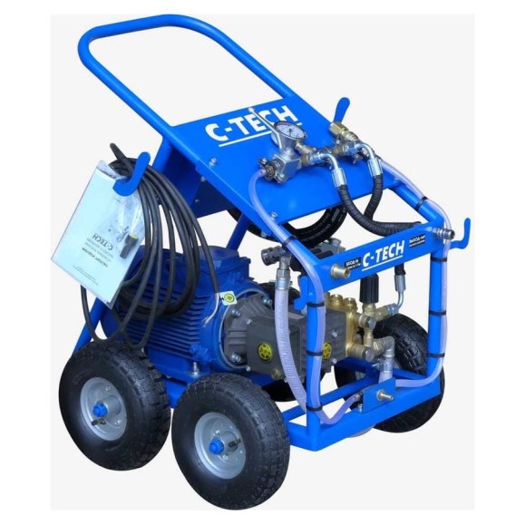 Опрессовочная установка высокого давления C-TECH DN2014 (200 бар, до 800 л/ч, 4 кВт, 380 В) мобильная NP2014ET3E4BP2P1 DN2014ET3E4BP2P1