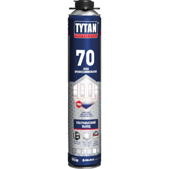 Пена Tytan Professional 70 профессиональная, 870 мл 15577 263746 Пена Tytan Professional 70 профессиональная, 870 мл 15577 263746