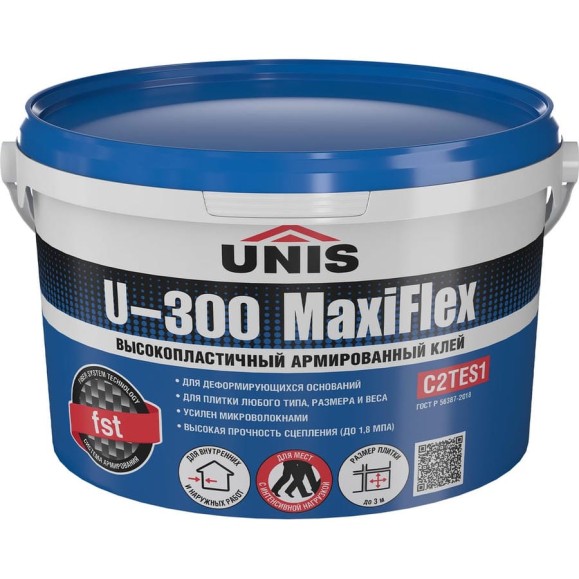 Плиточный клей U-300 MaxiFlex банка 5 кг 4607005186348 Плиточный клей U-300 MaxiFlex банка 5 кг 4607005186348
