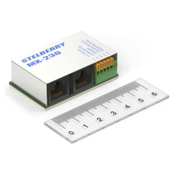 Универсальный миниатюрный проходной PoE-сплиттер Stelberry MX-230 АВ5089173 Универсальный миниатюрный проходной PoE-сплиттер Stelberry MX-230 АВ5089173