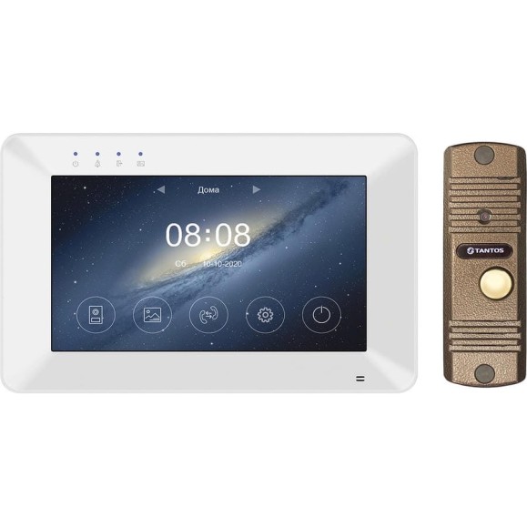Комплект домофон Rocky HD Wi-Fi и вызывная панель Corban HD Tantos Rosa HD Wi-Fi Kit 00-00305912