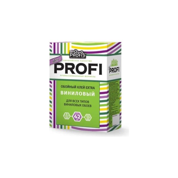 Клей FUR PROFIS PROFESSIONELLE FORMEL «der profi» обойный extra виниловый 0.2 кг 26979 Клей FUR PROFIS PROFESSIONELLE FORMEL «der profi» обойный extra виниловый 0.2 кг 26979