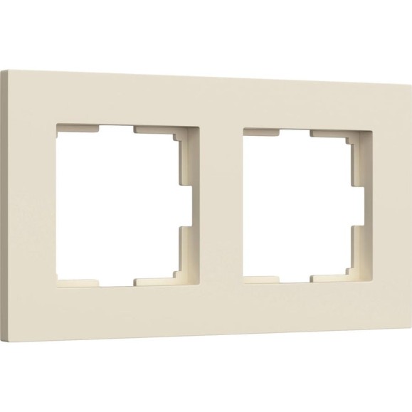 Рамка WERKEL на 2 поста slab (айвори матовый) a062806 Рамка WERKEL на 2 поста slab (айвори матовый) a062806