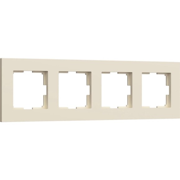 Рамка WERKEL на 4 поста slab (айвори матовый) a062809