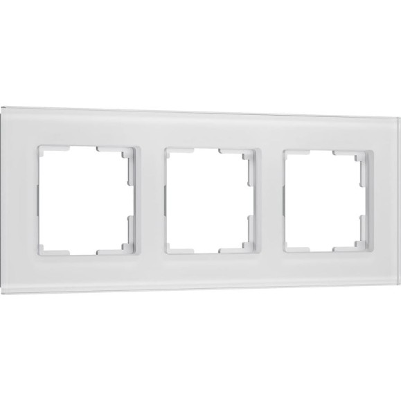 Рамка WERKEL на 3 поста senso (белый, стекло soft-touch) a064566