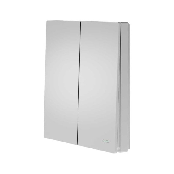 Беспроводной выключатель GRITT Evolution 2-клавишный серебристый, IP67, без реле 14014 Беспроводной выключатель GRITT Evolution 2-клавишный серебристый, IP67, без реле 14014