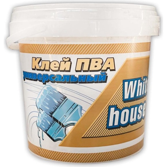 Универсальный клей ПВА White House 0.9 кг 15421 Универсальный клей ПВА White House 0.9 кг 15421