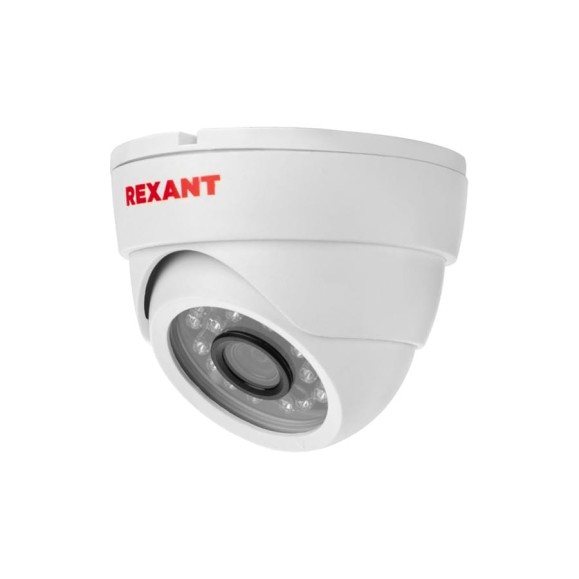 Купольная камера REXANT ahd 2.0мп full hd 1920x1080 (1080p), объектив 2.8мм, ик до 30м 45-0138 Купольная камера REXANT ahd 2.0мп full hd 1920x1080 (1080p), объектив 2.8мм, ик до 30м 45-0138