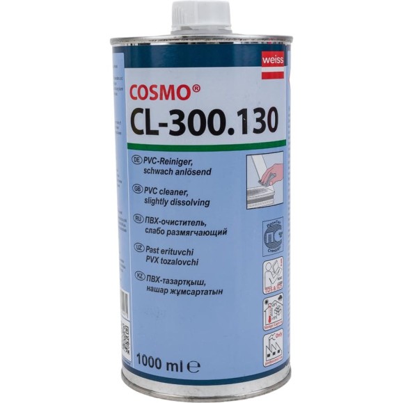 Очиститель для ПВХ COSMOFEN слаборастворяющий № 10, 1 л CL-300.130_R Очиститель для ПВХ COSMOFEN слаборастворяющий № 10, 1 л CL-300.130_R