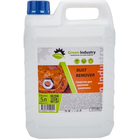 Средство для удаления ржавчины Green Industry Rust Remover 5 л 100121 Средство для удаления ржавчины Green Industry Rust Remover 5 л 100121